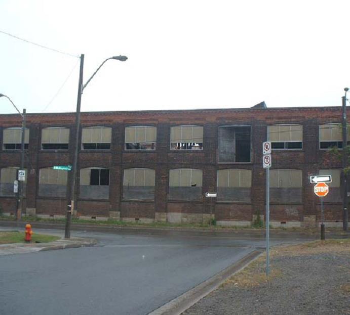 An abandoned industrial building